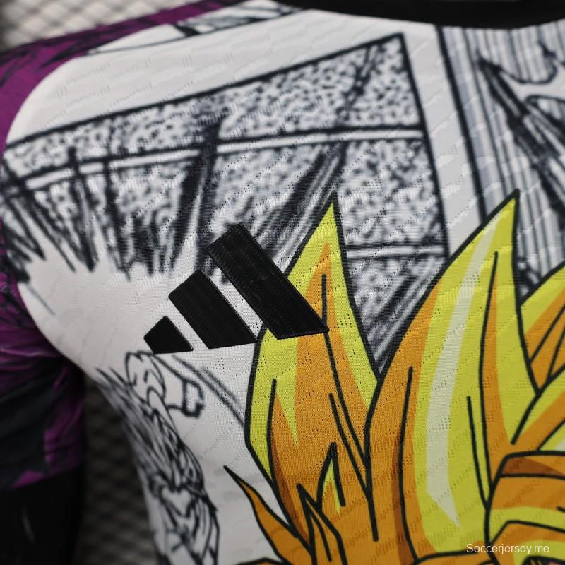 إصدار اللاعب 25/26 قميص منتخب اليابان الوطني الياباني "دراغون بول زد" بإصدار محدود