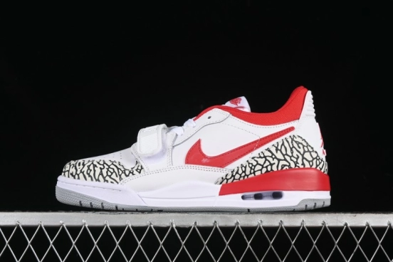 Nike Air Jordan Legacy 312 Low Sneakers with Velcro Strap and Triple Design - FQ7827-106