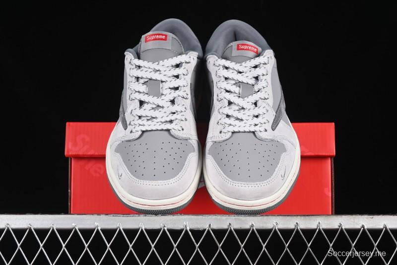 Nike Travis Scott x Fragment Design x Air Jordan 1 Low OG SP AJ1 Supreme Collaboration - JH6089-005