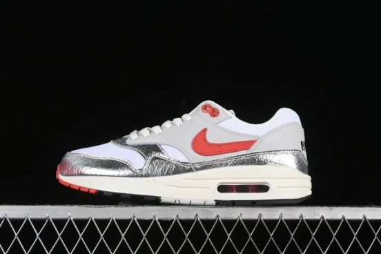 Nike Air Max 1 Retro Running Shoes with Half-Sole Air Cushion - HF7746-100