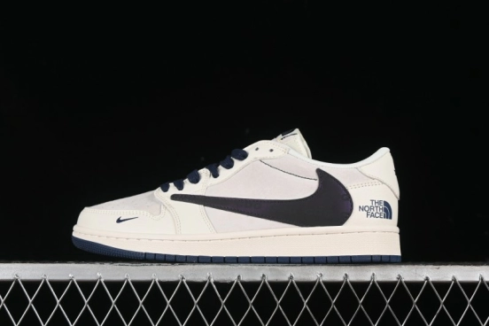 Nike Travis Scott x Fragment Design x Air Jordan 1 Low OG SP AJ1 Low Top Casual Sneakers - XY2688-110