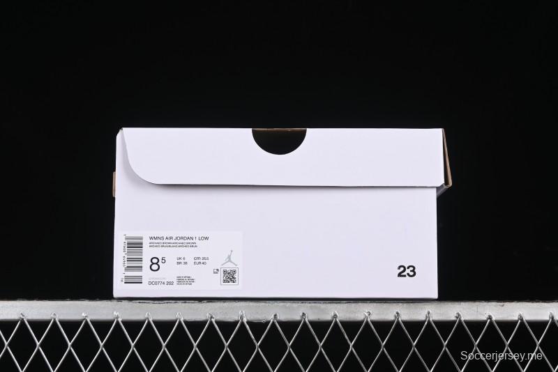 Nike Air Jordan 1 Low AJ1 White Tan Low Top Casual Sneakers - DC0774-202