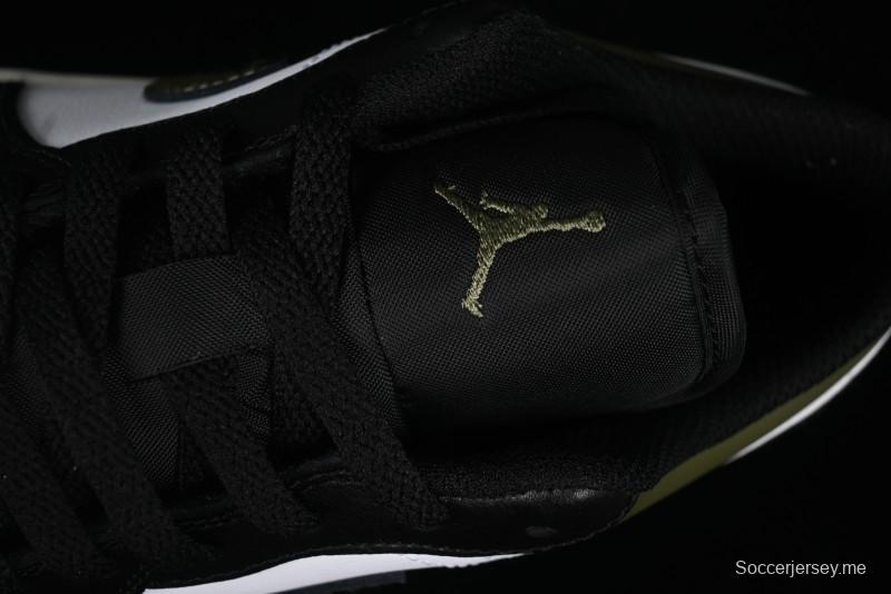 Nike Air Jordan 1 Low "Medium Olive" Casual Sneakers - 553558-092