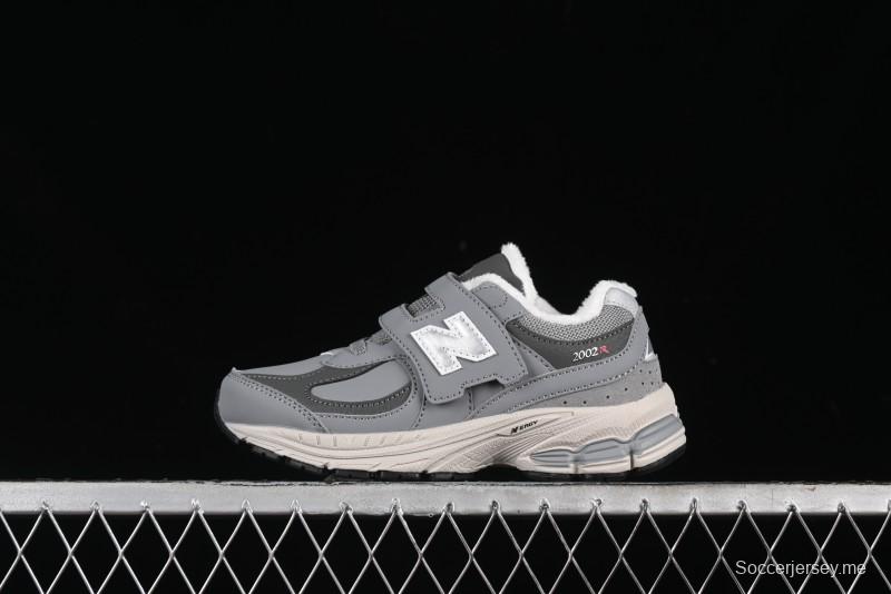 New Balance 2002R Series Kids' Hook & Loop Warm Lined Shoes - PV2002RG