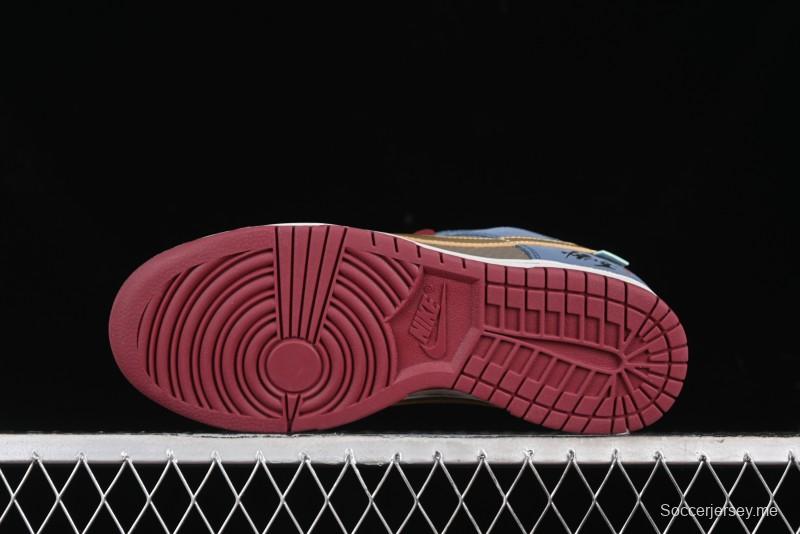 Nike Dunk Low Retro Deconstructed Casual Sneakers with Black Myth Wukong Theme Cloud Dragon Pattern - WK0820-001