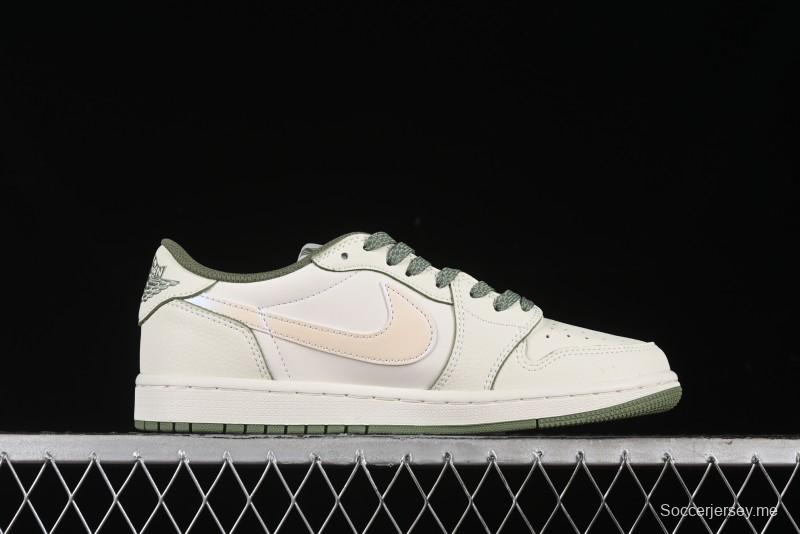 Nike Travis Scott x Fragment Design x Air Jordan 1 Low OG SP AJ1 Retro Sneakers - DM7866-017
