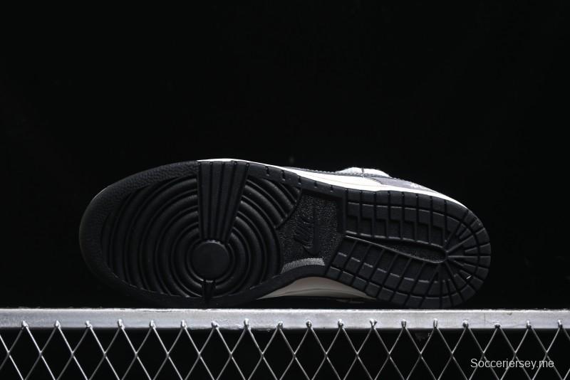 Nike SB Dunk Low Stussy Collaboration - Lace-Up Beige Grey Hook Anniversary High-End Custom Low-Top Casual Skate Shoes - YX5066-206