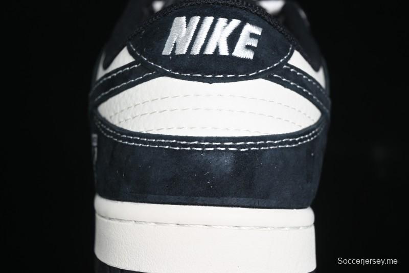 Nike SB Dunk Low Off-White Collaboration - Anniversary High-End Custom Low-Top Casual Skate Shoes - YX5066-211