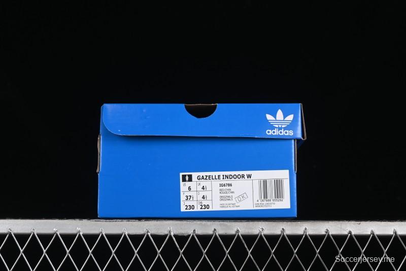Adidas Originals Gazelle Indoor Sneakers with Thick Sole for Casual Wear Non-Slip耐磨 Low-Top Board Shoes - IG6786
