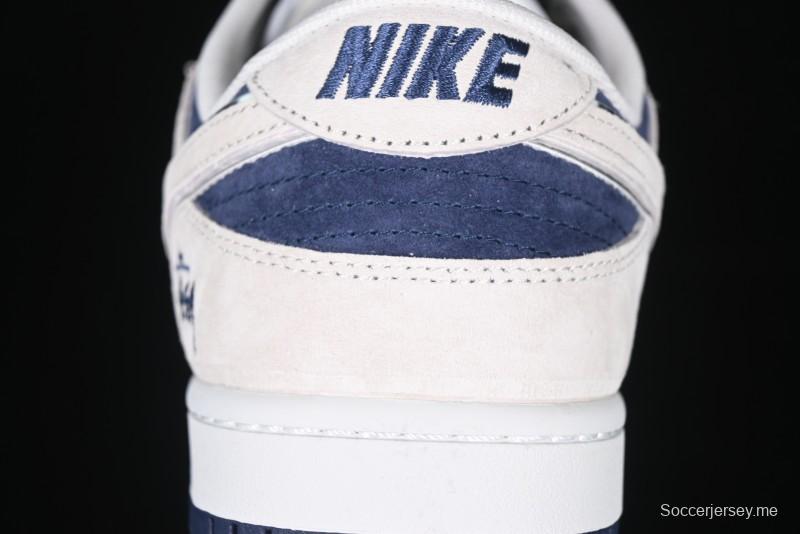 Nike SB Dunk Low Stussy Collaboration - Light Blue Pig Anniversary High-End Custom Low-Top Casual Skate Shoes - XX2025-528