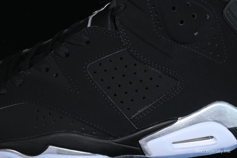 Nike Air Jordan 6 Retro Metallic Silver Basketball Shoes - DX2836-001