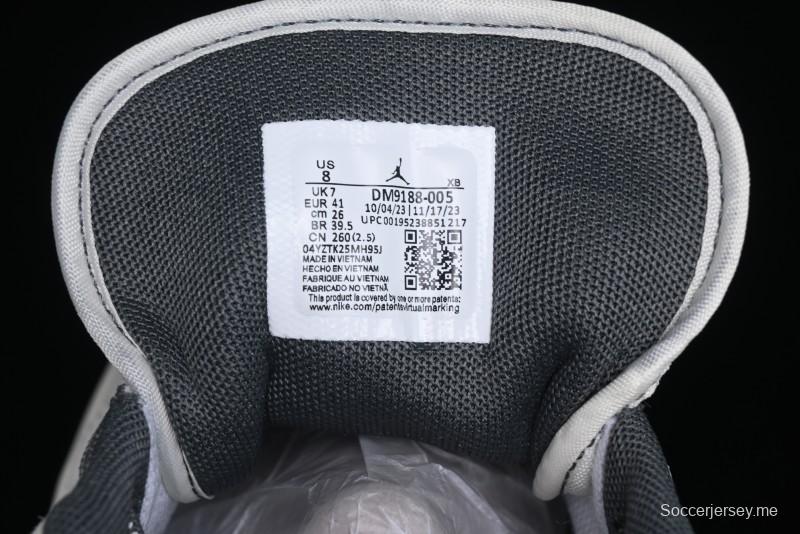 Nike Air Jordan 1 Low AJ1 Stussy Collaboration - Premium Customized Pigskin Grey Line Retro Basketball Shoes - DM9188-005