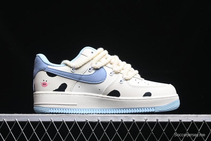 Nike Air Force 1 '07 Low Milk Pig Casual Lace-Up Sneakers - BD7701-110
