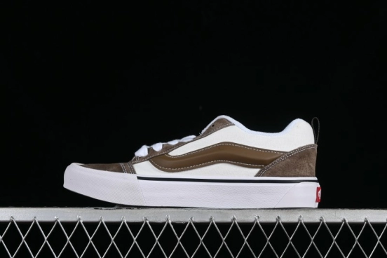 Vans Classics Knu Skool Coffee White Brown Slip-On Shoes - VN0009SAK330