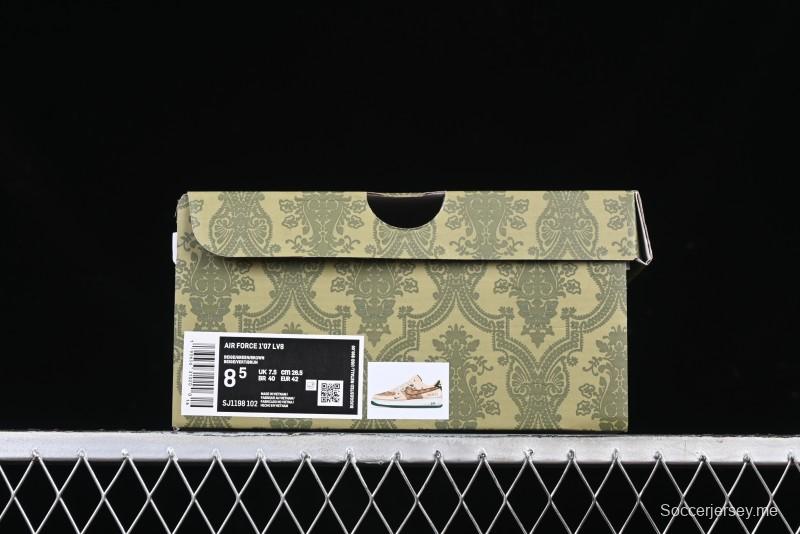 Nike Air Force 1 '07 Low Gucci Collaboration Lace-Up Low-Top Casual Sneakers - SJ1198-102