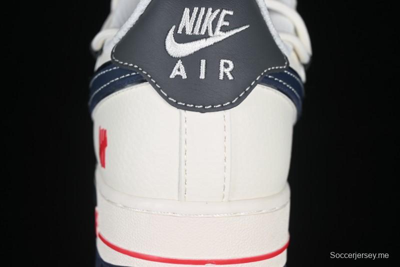Nike Air Force 1 '07 Low UN Collaboration White Blue Lace-Up Casual Sneakers - SJ1198-103