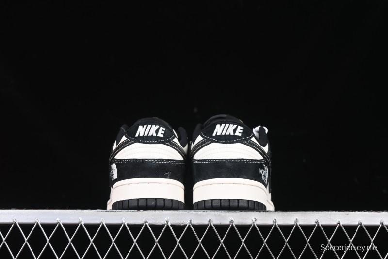 Nike SB Dunk Low The North Face Year of the Snake Black White Black Swoosh Anniversary Custom Low-Top Casual Sneakers - FC1688-210