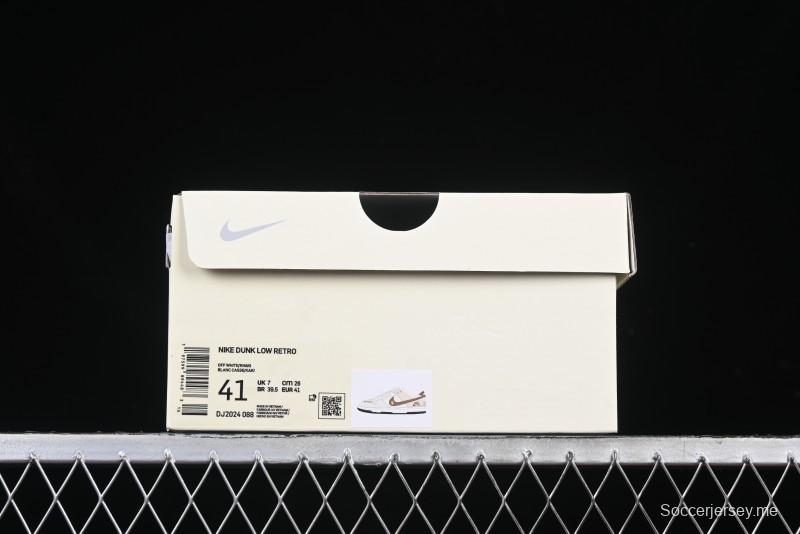 Nike SB Dunk Low Burberry Collaboration Patch Brown Swoosh Anniversary Custom Low-Top Casual Skate Shoes - DJ2024-088