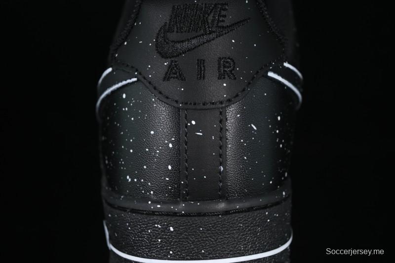 Nike Air Force 1 '07 Low 2D Anime Theme Black White Splatter Casual Sneakers - CK0316-059