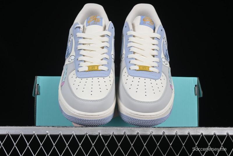 Nike Air Force 1'07 Low "Cherub" Anime Hand-Painted Doodle Low-Top Casual Sneakers - DB3301-711