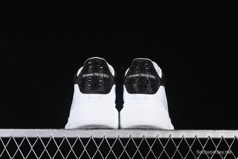 Alexander McQueen Oversized Sneakers with Black Suede Heel Detail - D.E5