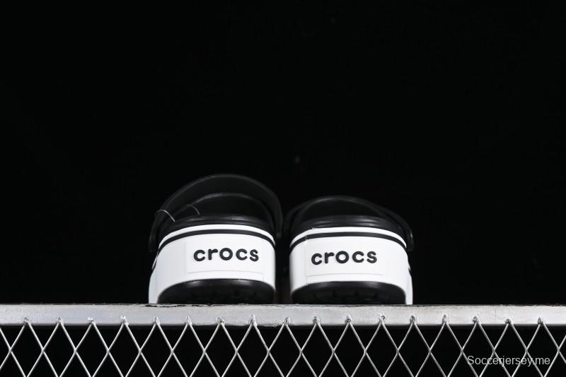 Crocs Crocband Platform Rainbow Comfortable Thick-Soled Clogs - B.D4