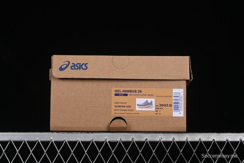 Asics Gel-Nimbus 26 Retro Breathable Casual Shoes Cushioned Men's Durable Running Shoes - 1011B794-020