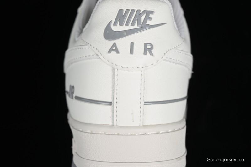Nike Air Force 1 '07 Low Casual Sneakers with 3M Reflective Details and Full-Length Air Cushion - CJ1379-603