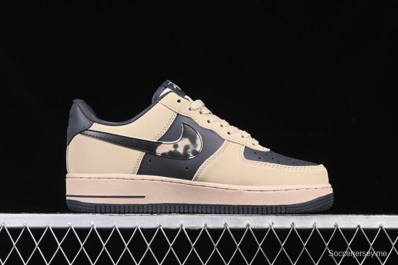 Nike Air Force 1 '07 Low Stussy Collaboration Grey Fog Swoosh Low-Top Casual Sneakers - KK1988-033