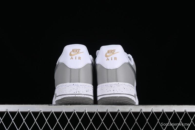 Nike Air Force 1'07 Low Grey Silver Splatter Casual Sneakers - MK5639-889
