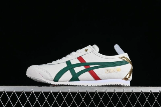 Onitsuka Tiger Mexico 66 Low-Top Leather Sneakers for Casual Running - 1183B511-200