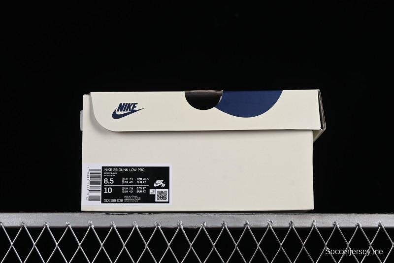 Nike SB Dunk Low Lightning Collaboration - Off White Black Colorway with Mini Swoosh Anniversary Custom Edition Low Top Casual Skate Shoes - XD1688-028