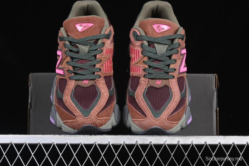 New Balance 9060 Retro Casual Running Shoes with ABZORB Cushioning Technology - U9060BUR