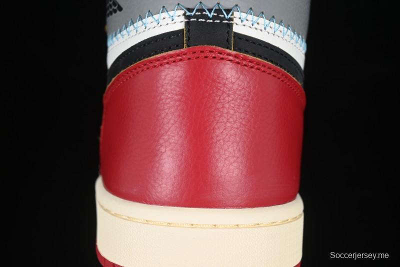 Nike Union x Air Jordan 1 Retro High Basketball Shoes Shadow Chicago - HV8563-600