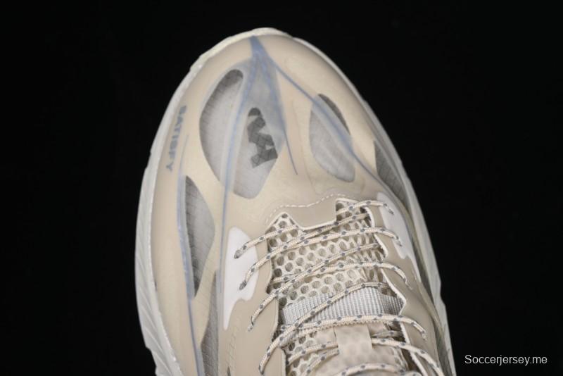 HOKA ONE ONE Satisfy Running Mafate Trail Low-Cut Cushioned Outdoor Hiking Shoes - 1157050 BONE