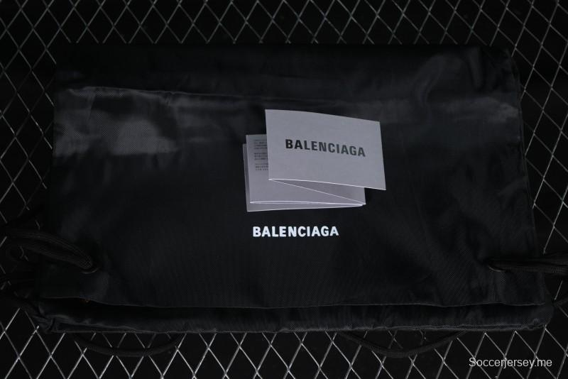 Balenciaga Monday Leather Round Toe Lace-Up Low-Top Casual Shoes - WDTSC1000