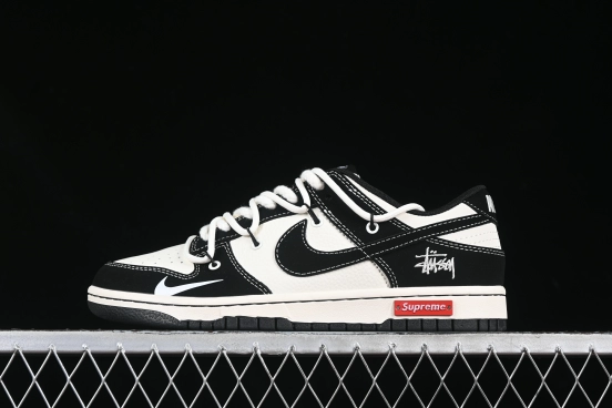 Nike x Supreme x Stüssy Dunk Low – Limited Edition Black & White Collaboration