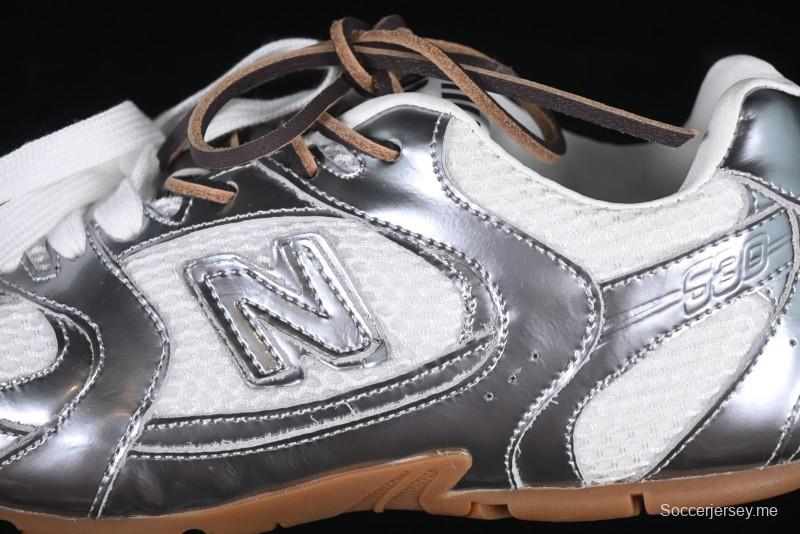 New Balance 530 Metallic Silver Sneakers – Stylish & Sporty Design