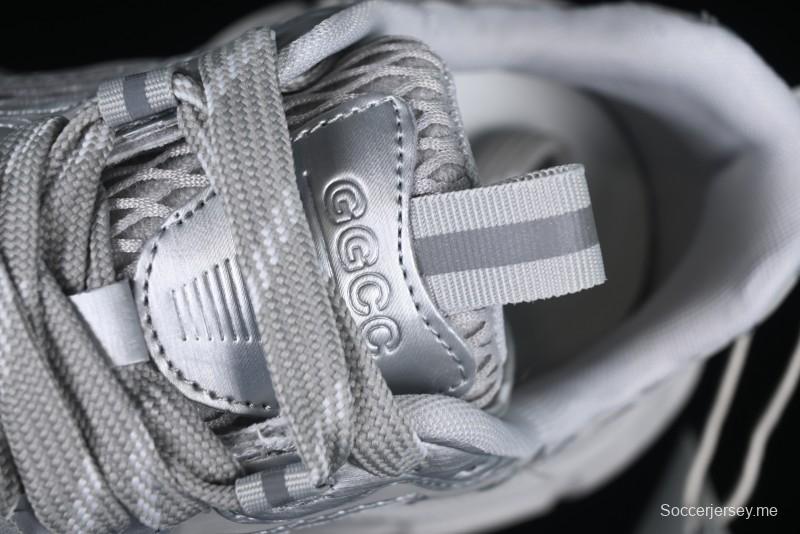 GG-CC Casual Running Shoes with Asymmetrical Design - 5509 Silver