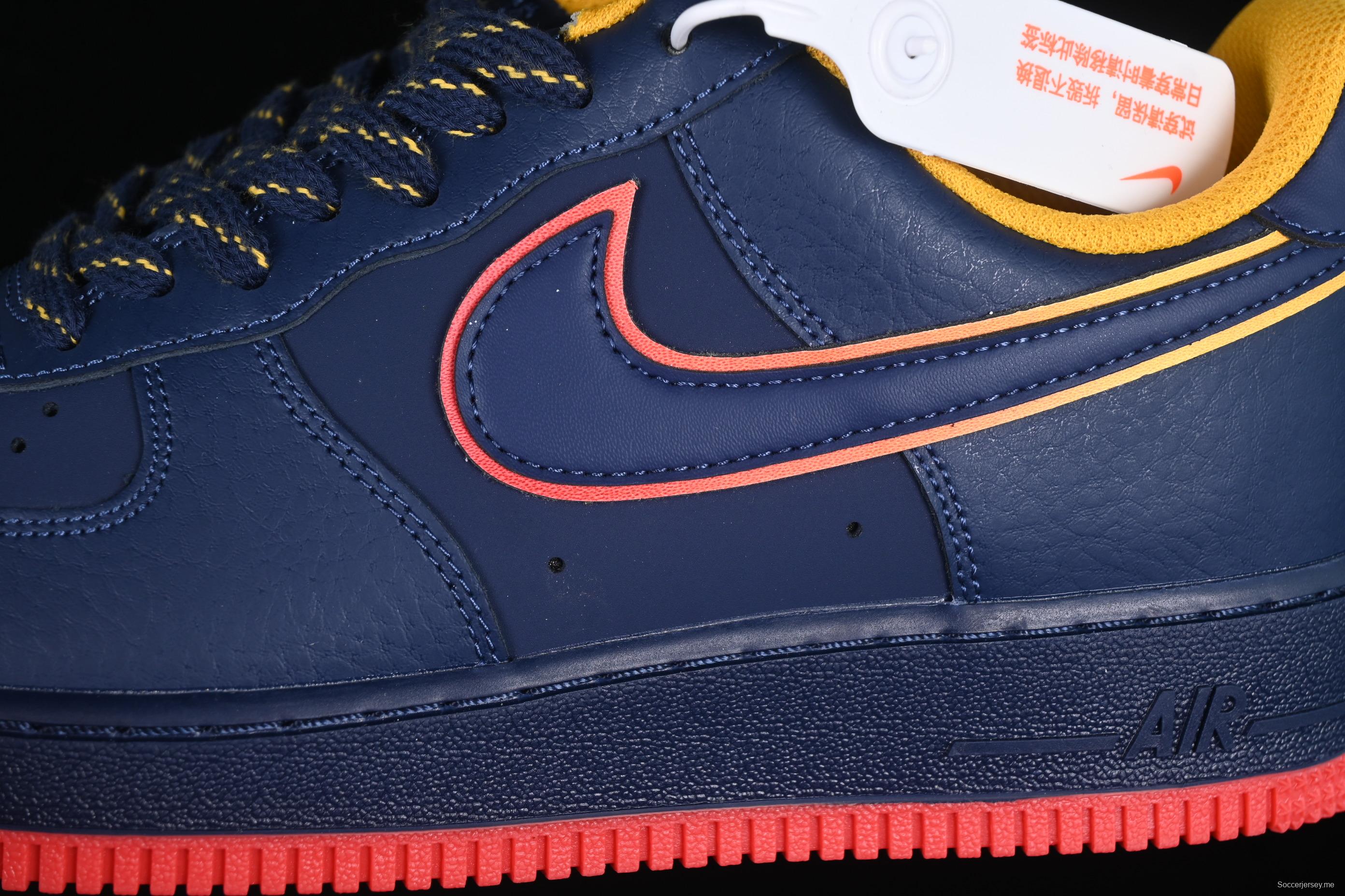 Nike Air Force 1'07 Low Casual Sneakers with Full-Length Air Cushion - HV5752-410