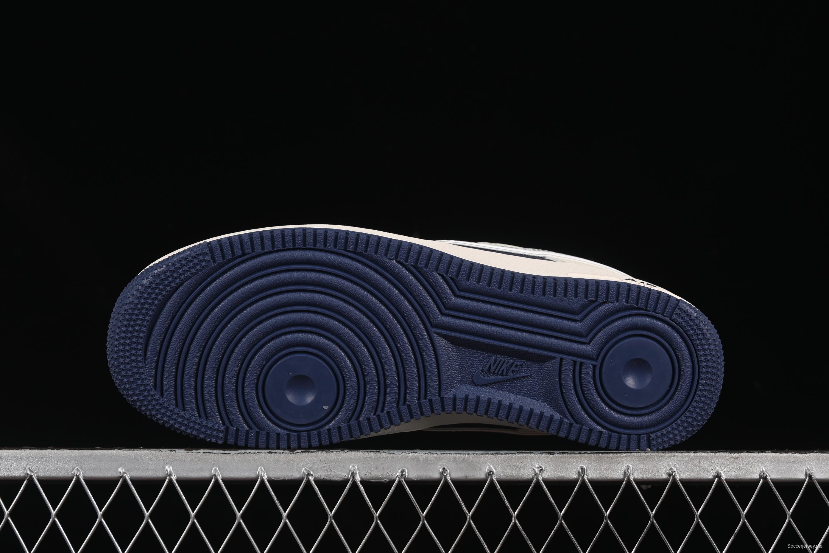 Nike Air Force 1'07 Low The North Face x Comme des Garçons Dark Blue Casual Sneakers - HH7518-075