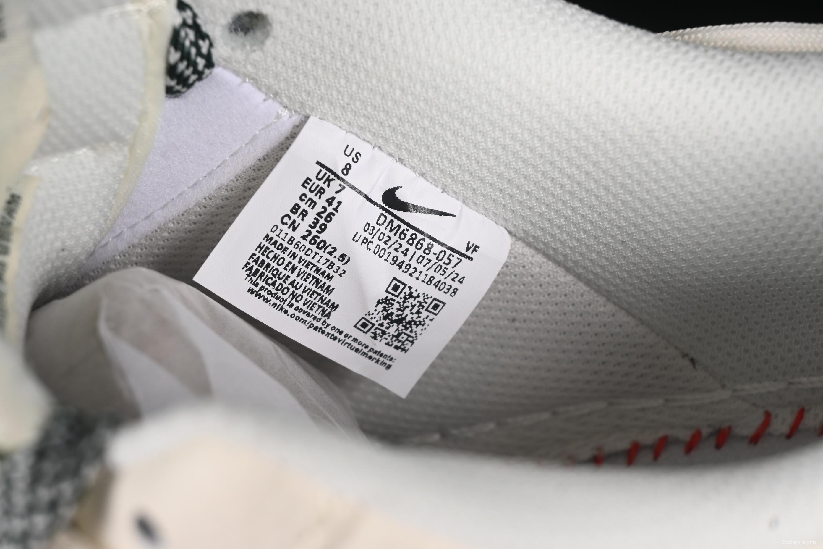 Nike Air Force 1 '07 Low Supreme Casual Sneakers with Custom Leather and Full-Length Air Cushion - DM6868-057