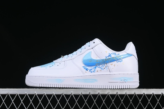 Nike Air Force 1'07 Low Custom Leather Casual Sneakers with Full-Length Air Cushion - LT0602-002