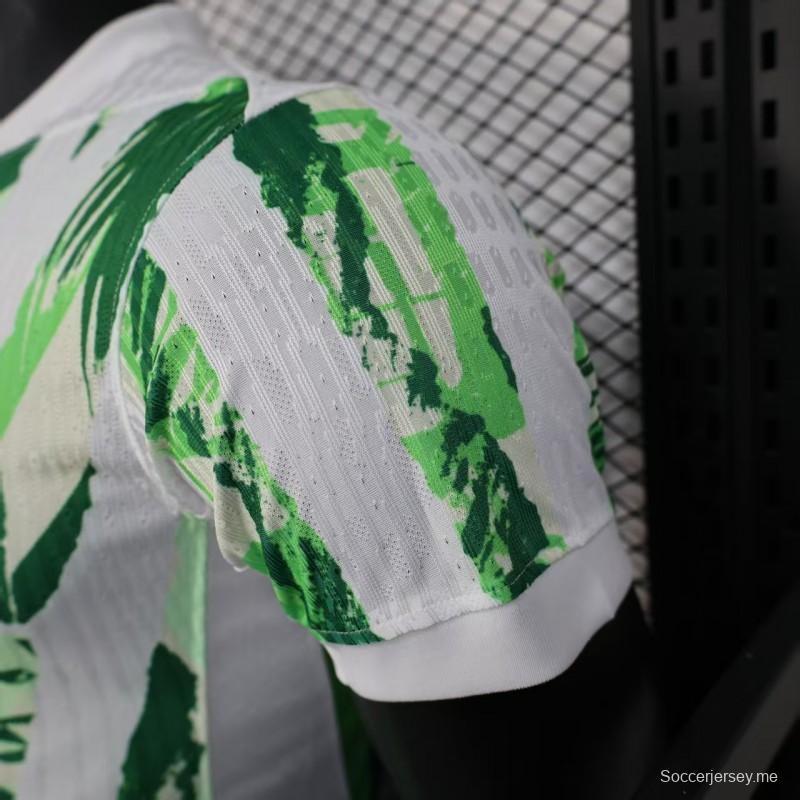 إصدار اللاعب 2025 قميص نيجيريا 2025 أخضر/أبيض/أخضر/أبيض