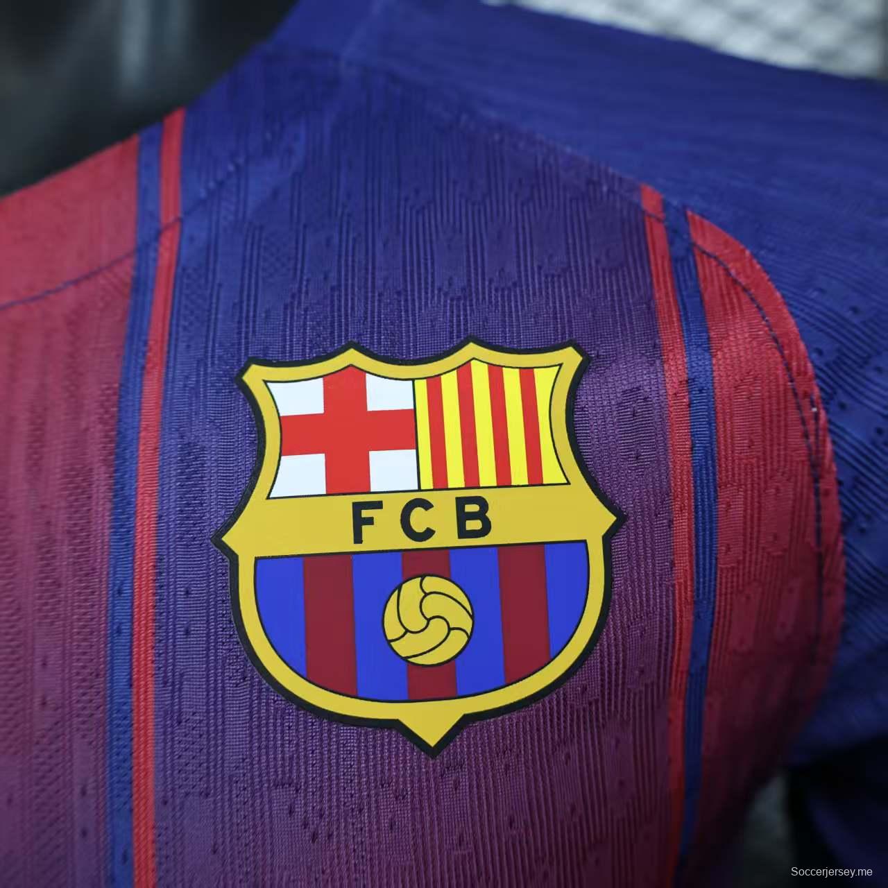 نسخة اللاعب 25/26 قميص برشلونة الأساسي 25/26
