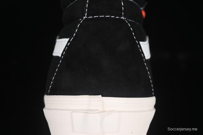 حذاء Fear of God x Vans Sk8-Hi ذو الكعب العالي من فانس باللون الأسود/الأبيض البسيط - VN0A2XS1ML5