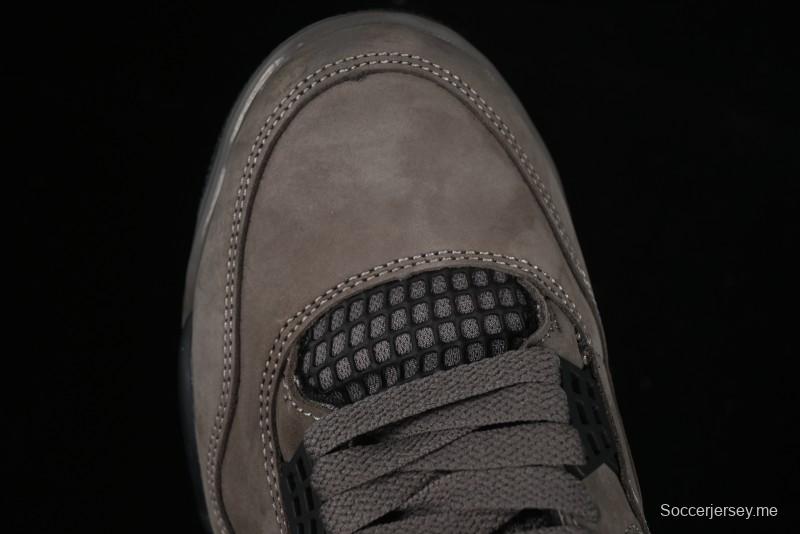 حذاء نايك اير جوردان 4 ريترو من نايك اير جوردان 4 من نايك باللون البني الحجري مع شبكة سوداء وتفاصيل من مادة TPU - FV5029-200