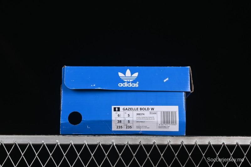 أديداس أوريجينالز جازيل بولد JR8374 حذاء رياضي منخفض الساق من أديداس أوريجينالز بنعل سميك لمقاومة الانزلاق والمتانة - JR8374