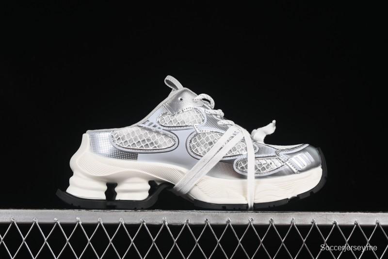 حذاء رياضي ذو رباط بتصميم نجمة بتصميم نجمة بأربطة مجوفة مع زيادة ارتفاع 5 سم - G25U9789