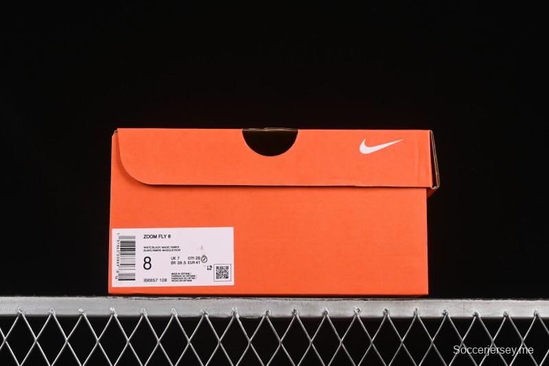 حذاء الجري زوم فلاي 6 من نايك زوم فلاي 6 خفيف الوزن مع رغوة رياكت فوم وطبق من ألياف الكربون - IB6657-108